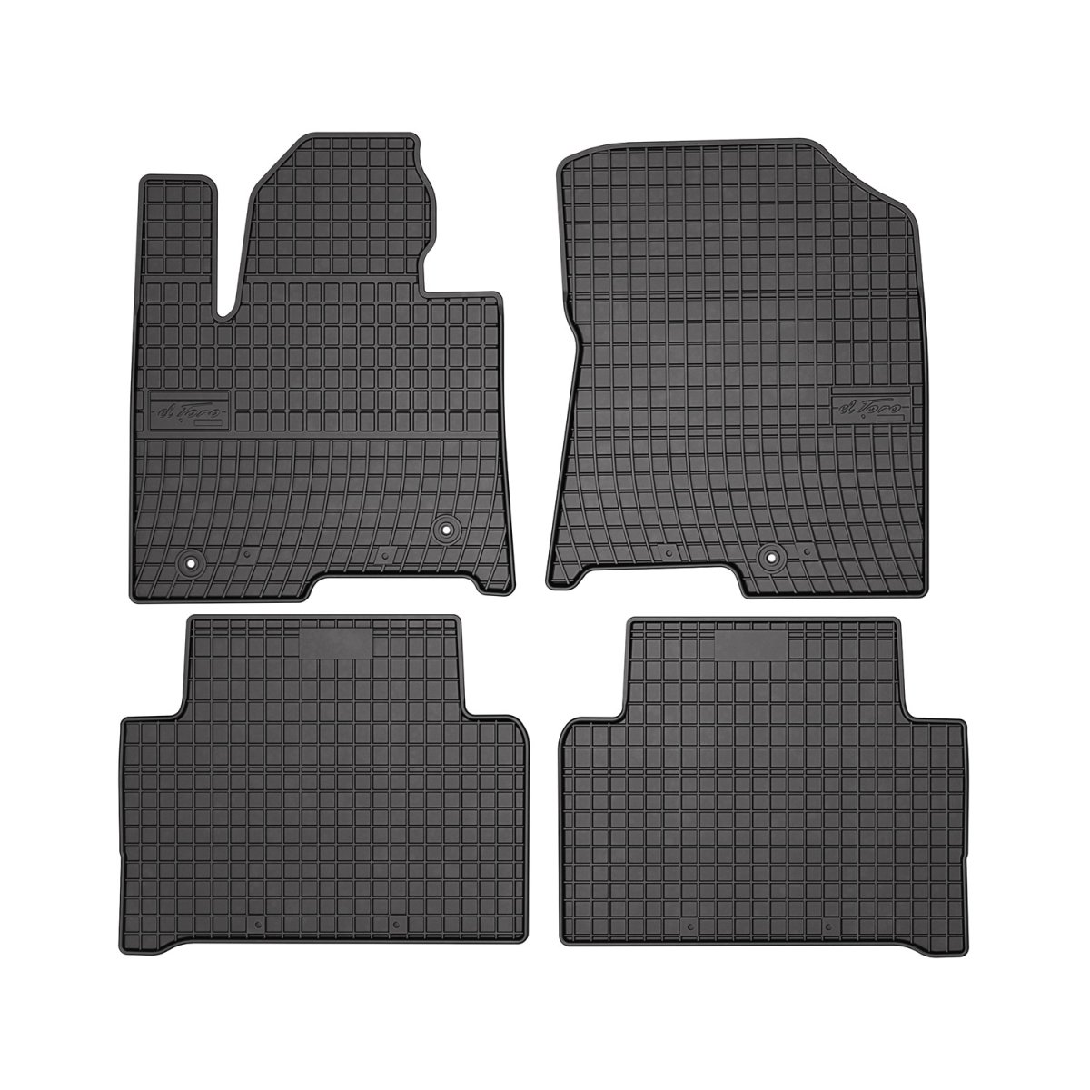 Kia Sorento Floor Mats - Omac - El Toro Rubber - Black - 2020